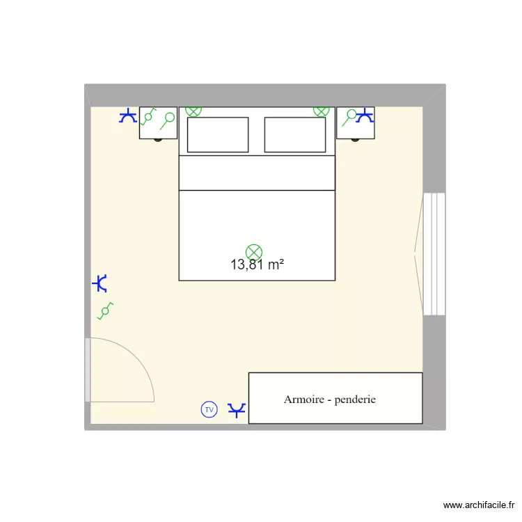 Activit&eacute;3Chambre. Plan de 