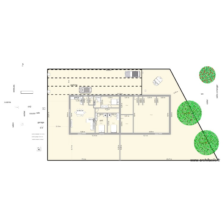 villa essaie 3. Plan de 11 pièces et 739 m2