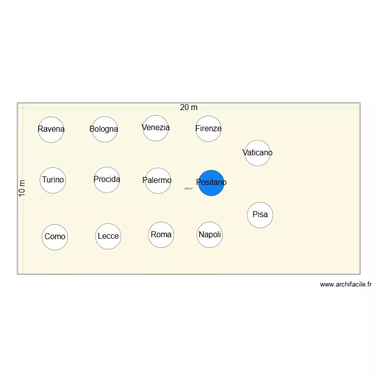 PLAN TABLE MARIAGE. Plan de 1 et 200 m² PLAN TABLE MARIAGE. Plan de 1 et 200 m²