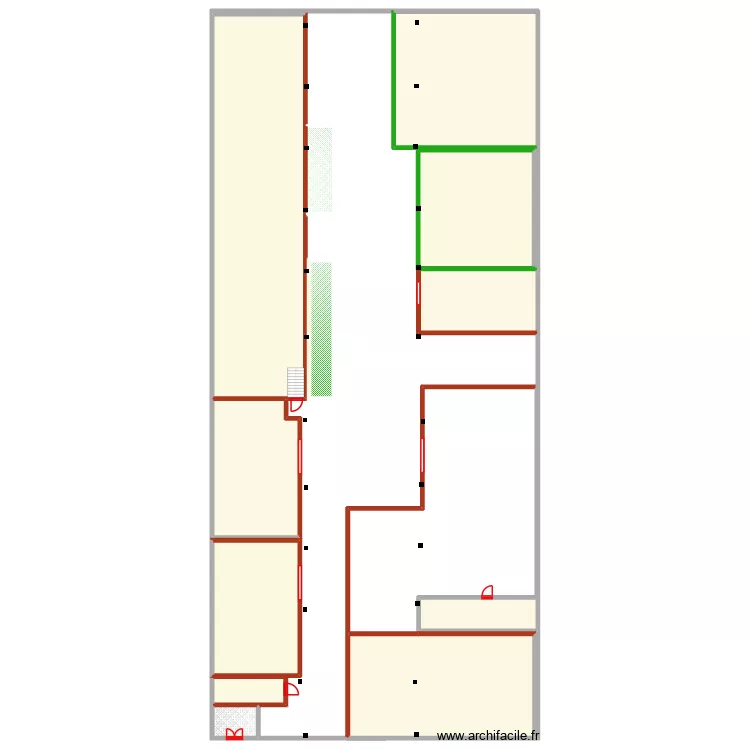 Halle douane MUNO. Plan de 12  et 994 m²