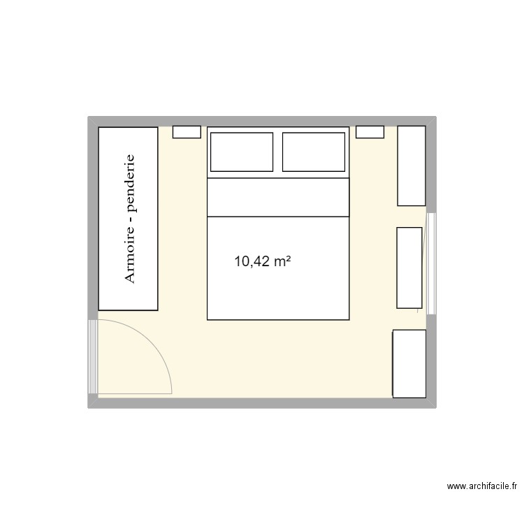 VIRGINIE. Plan de 2 pièces et 21 m2