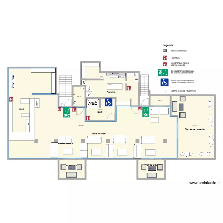 rooftop 7th plan d'am&eacute;nagement. Plan de 