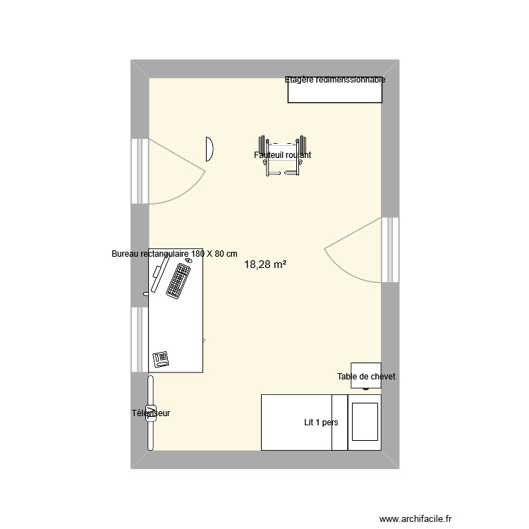 julien chambre handicpe. Plan de 0 pièce et 0 m2