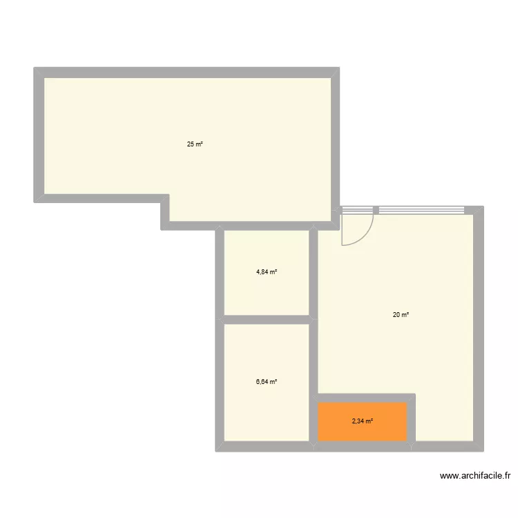 4 Imp. des Miracles. Plan de 11  et 93 m²