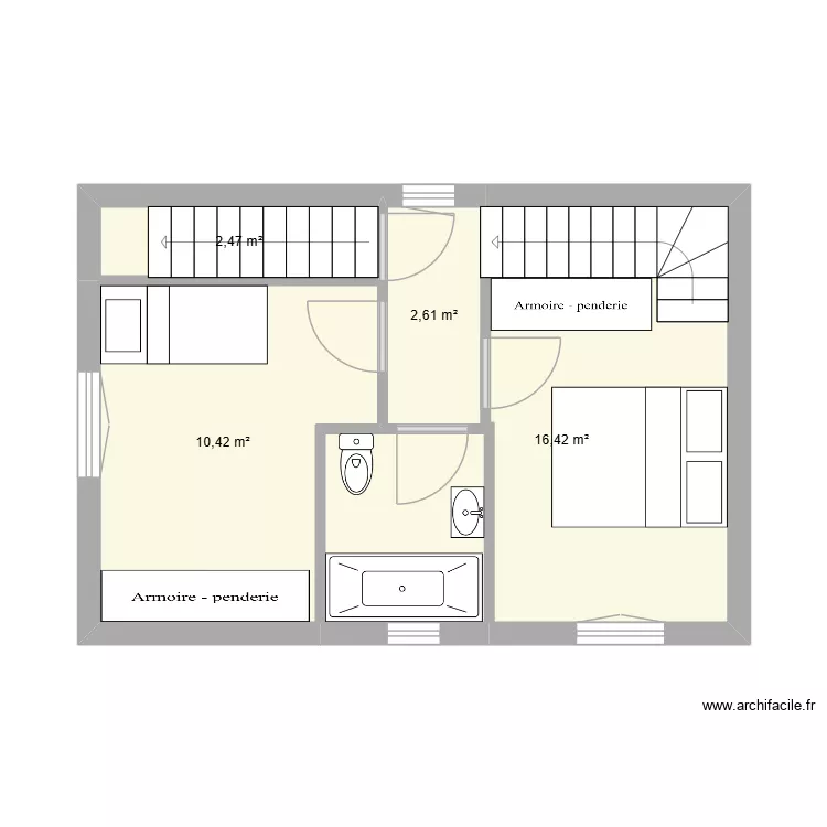 etage 1. Plan de 4 et 32 m² etage 1. Plan de 4 et 32 m²
