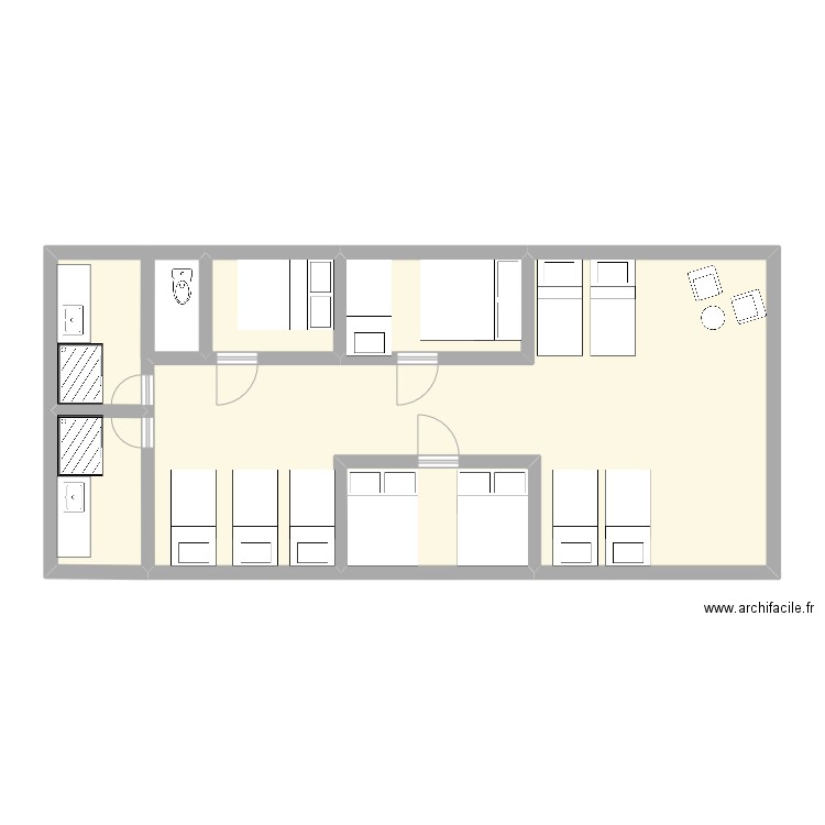 gite. Plan de 0 pièce et 0 m2
