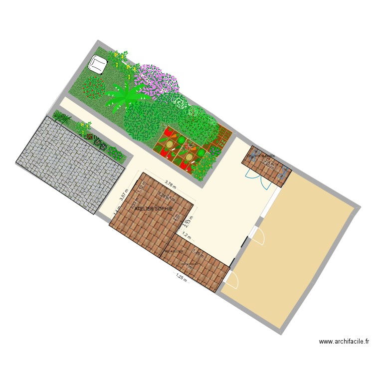PROJET SOPHIE V4. Plan de 8 pièces et 131 m2