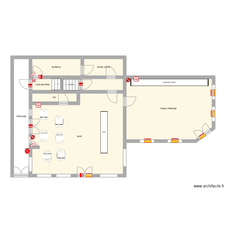 LE KLIMS. Plan de 9 pièces et 112 m2