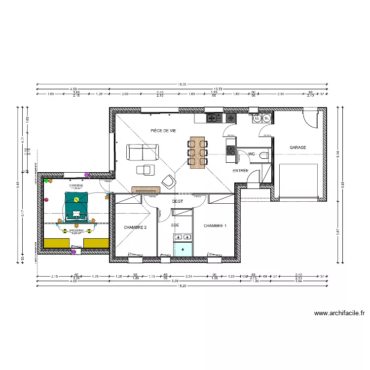 VERONNEAU. Plan de 