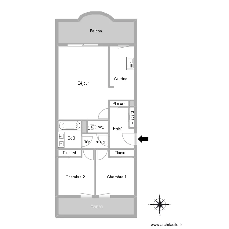 51327 COURTNEY. Plan de 13  et 81 m²