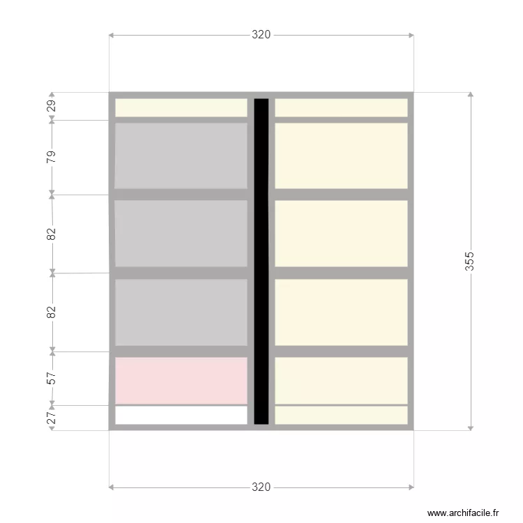 Dimension fenetre St Aubert. Plan de 