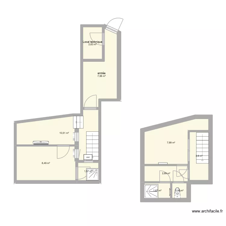 souplex. Plan de 10 et 48 m² souplex. Plan de 10 et 48 m²