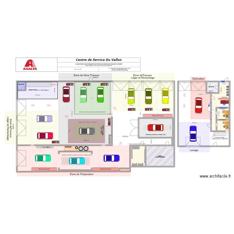 plan 3.1. Plan de 13 pièces et 266 m2