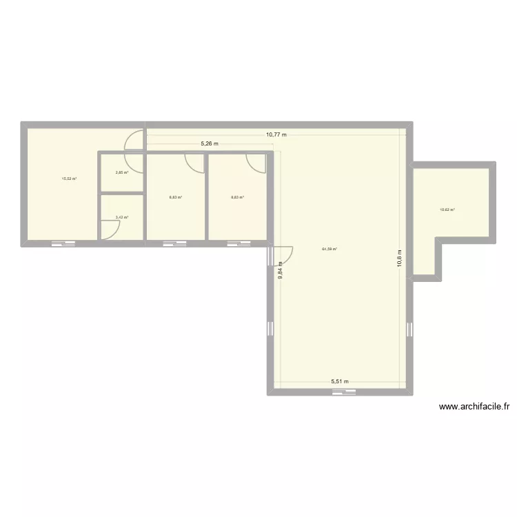 CASA MONTE. Plan de 7 et 115 m² CASA MONTE. Plan de 7 et 115 m²