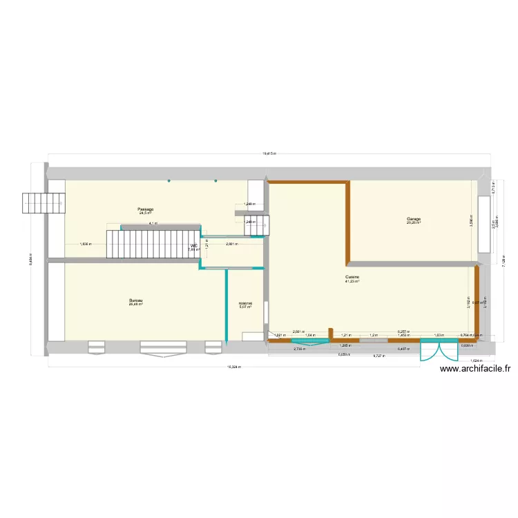 a l'echelle bas. Plan de 7 et 126 m² a l'echelle bas. Plan de 7 et 126 m²