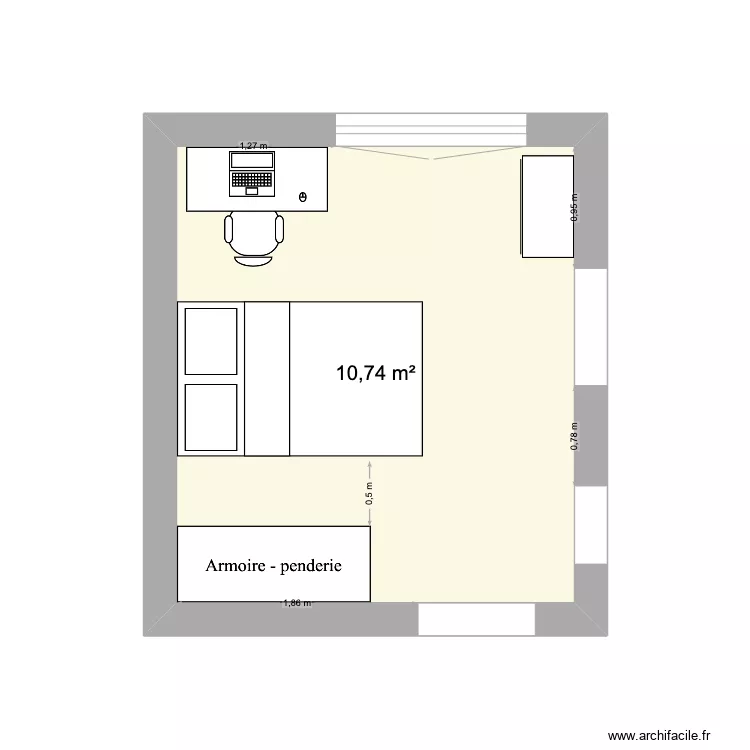 Chambre Luisa. Plan de 