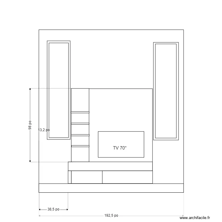 kateren Salon. Plan de 
