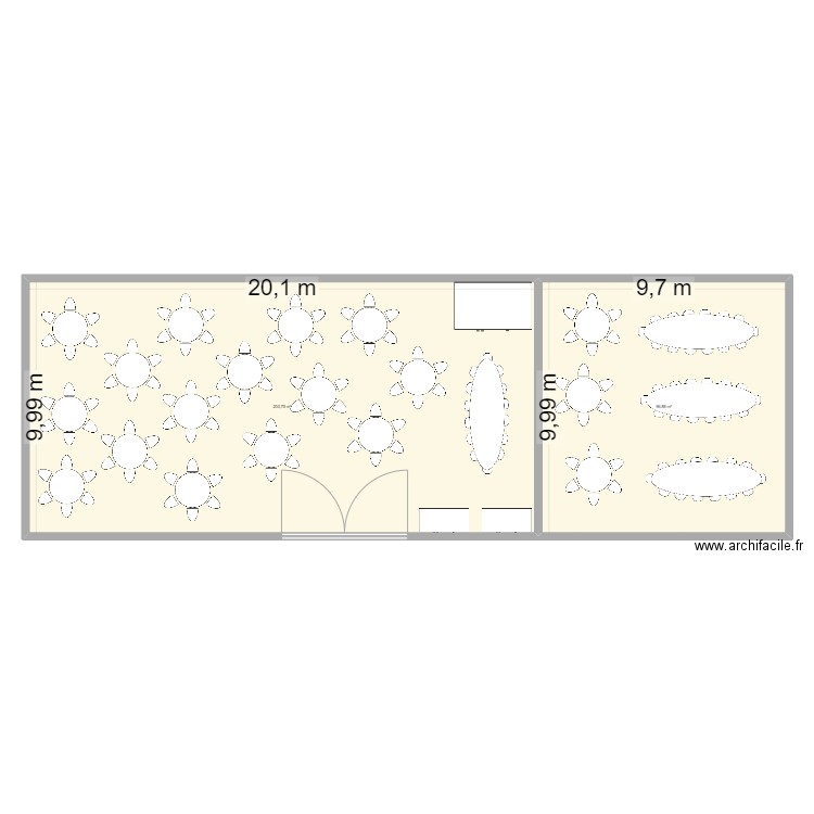mARIAGE 2. Plan de 2 pièces et 298 m2