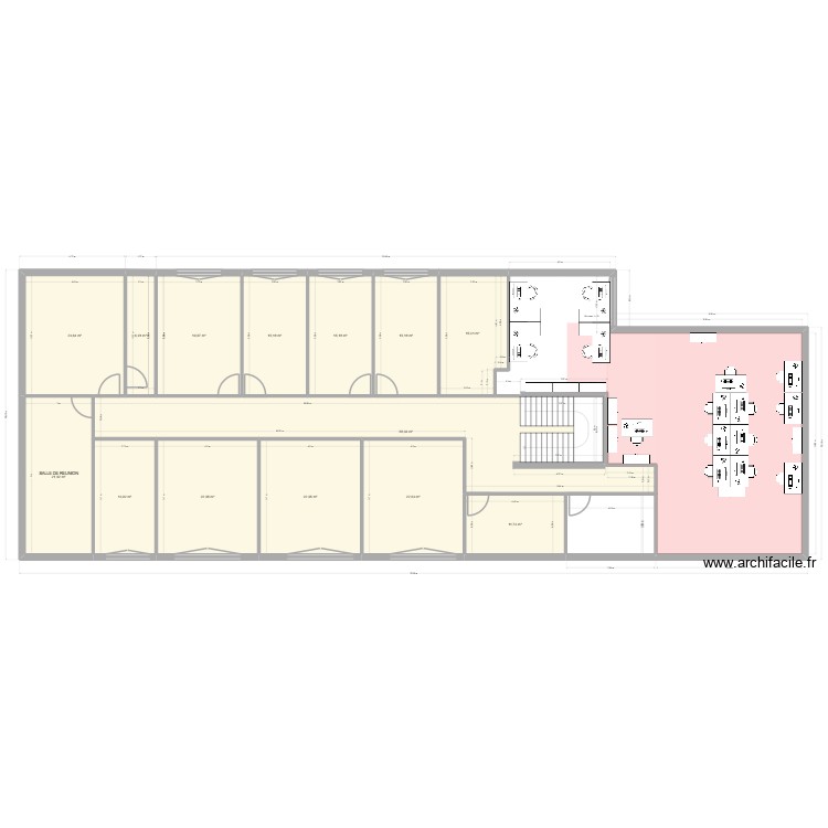 etage. Plan de 0 pièce et 0 m2