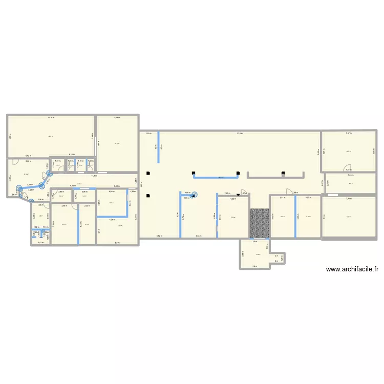 kitchen Tbilisi drainage. Plan de 