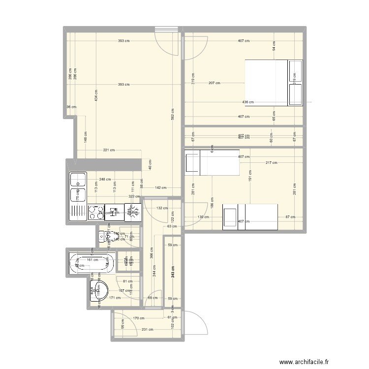 cinquième sud. Plan de 0 pièce et 0 m2