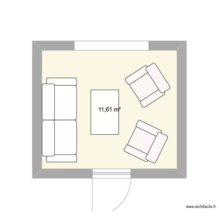 Salon de jardin. Plan de 1 et 12 m² Salon de jardin. Plan de 1 et 12 m²