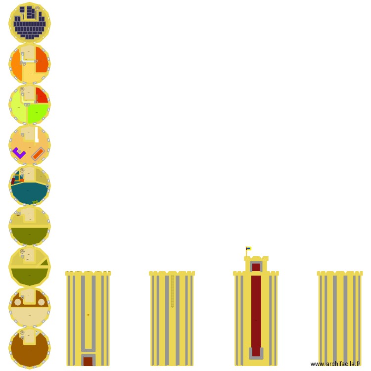 47tour. Plan de 48 pièces et 2629 m2