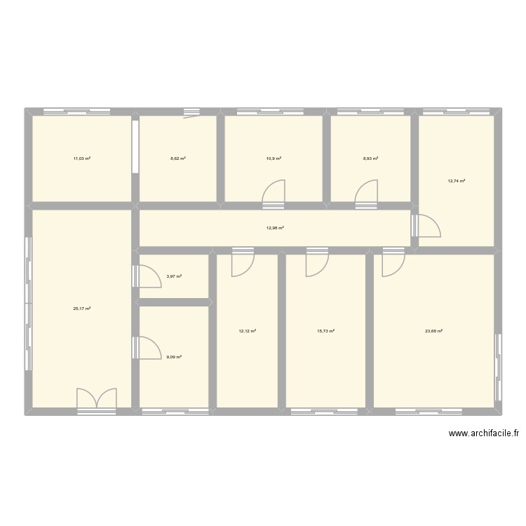 ewa=ul=bla=men=am=ma=aqu. Plan de 12 pièces et 155 m2