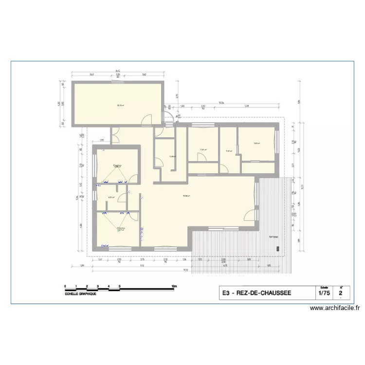 Maison Ben rdc. Plan de 