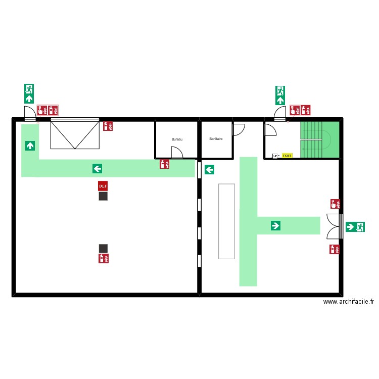 Allo express. Plan de 3 pièces et 125 m2