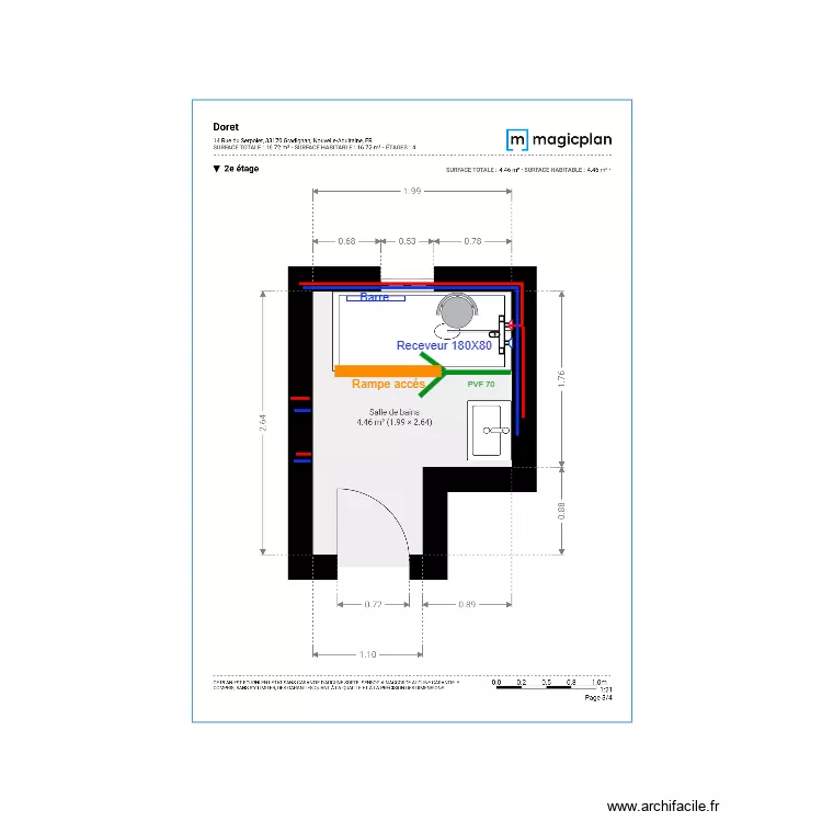Plan Projet  Doret 1r etg. Plan de 