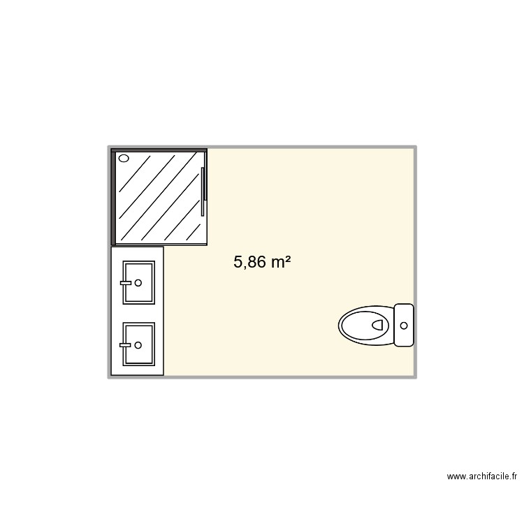 Salle de bain. Plan de 0 pièce et 0 m2