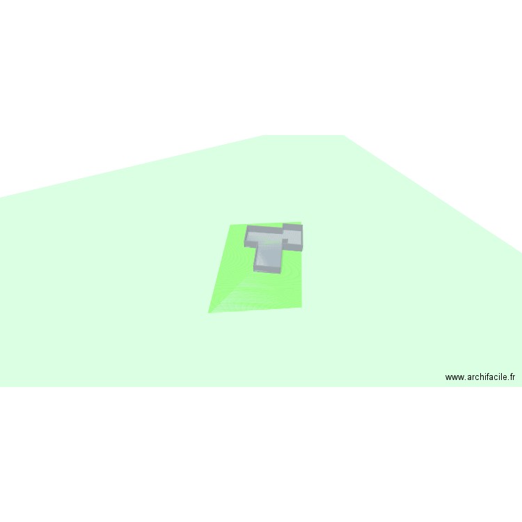 fendeille. Plan de 2 pièces et 174 m2
