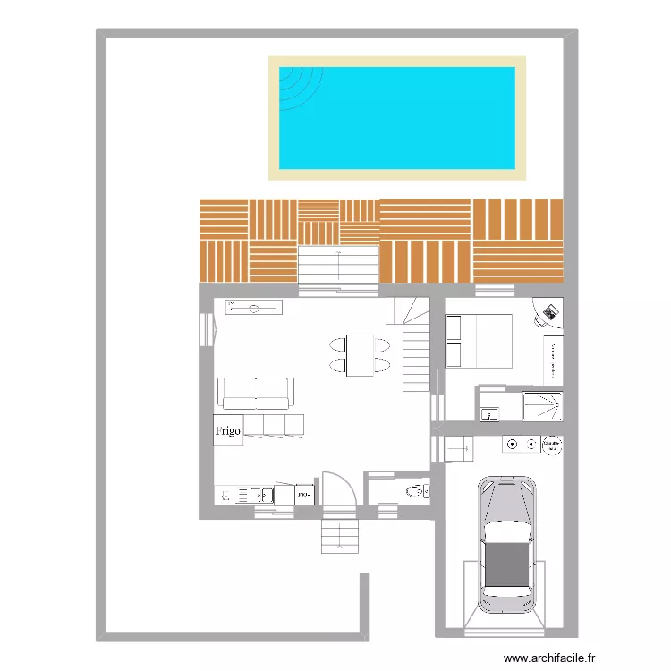 plan de base avec terrain avec pièces. Plan de plan de base avec terrain avec pièces. Plan de
