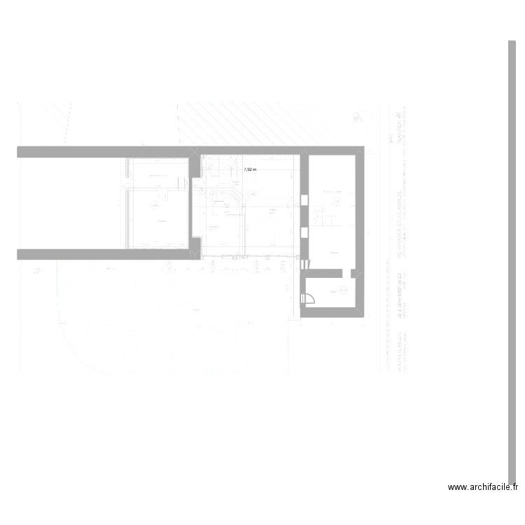 Extension Maison. Plan de 0 pièce et 0 m2