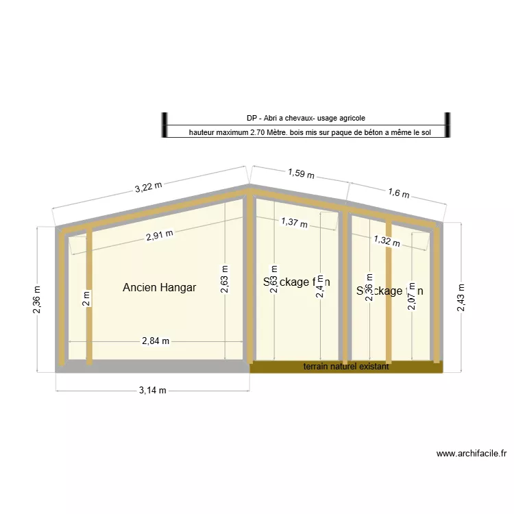 plan de coupe chevaux. Plan de 3 pièces et 13 m² plan de coupe chevaux. Plan de 3 pièces et 13 m²