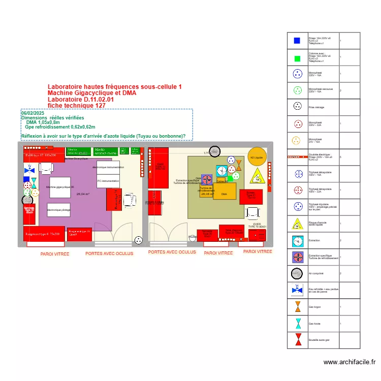 Fiche 127_ Labo hautes fr&eacute;quences sous cellule 1 V2025-03-24. Plan de 