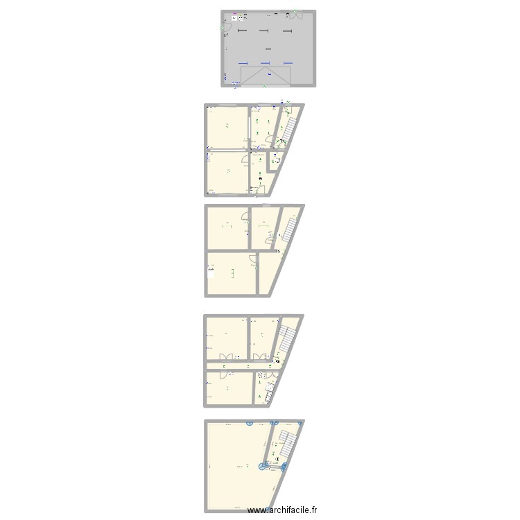 garage élec. Plan de 15 pièces et 402 m2