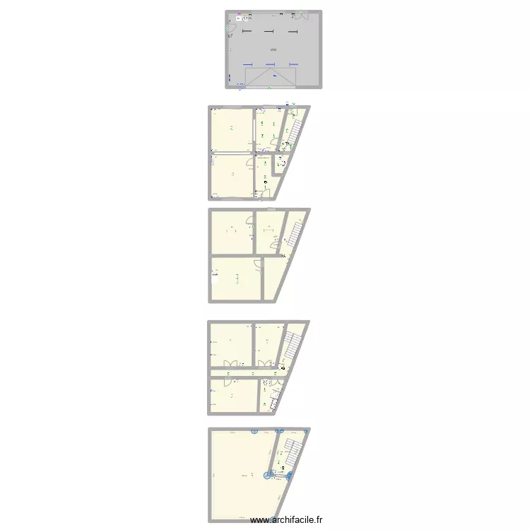 garage &eacute;lec. Plan de 