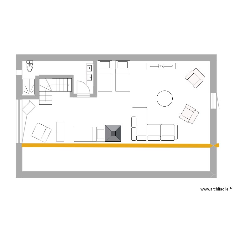 Essai plan galetas. Plan de 0 pièce et 0 m2