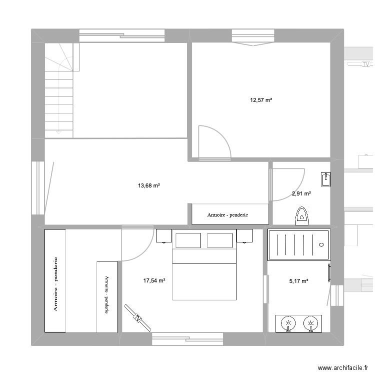 soso. Plan de 11 pièces et 206 m2