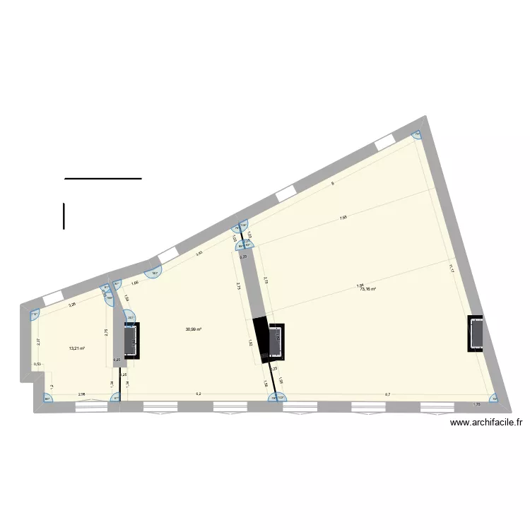 1CJ. Plan de 0 pièce et 0 m2