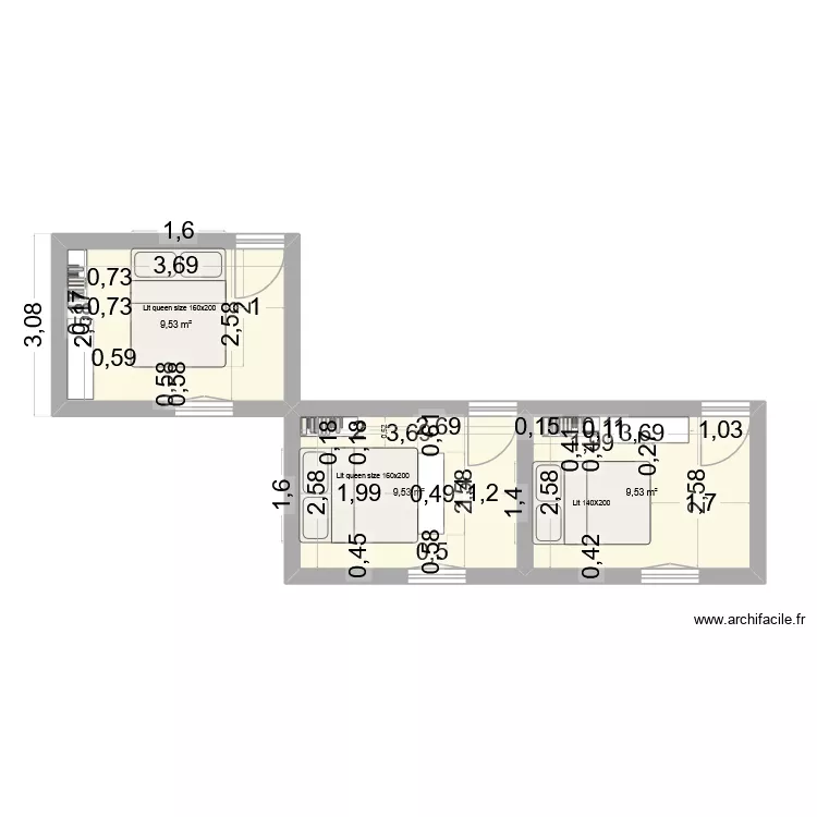 160.1.3. Plan de 3 et 29 m² 160.1.3. Plan de 3 et 29 m²