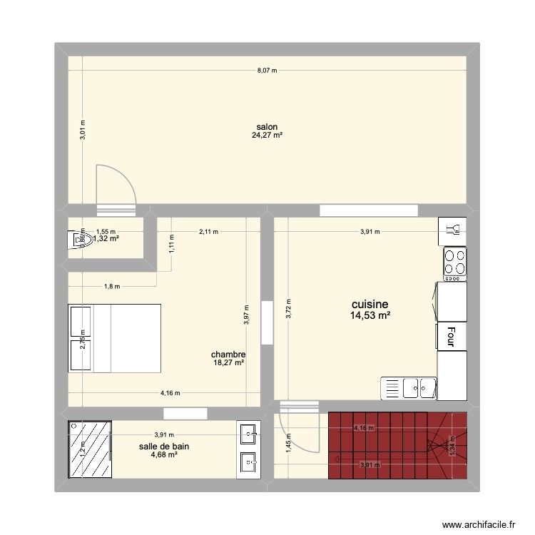 appartement 1. Plan de 0 pièce et 0 m2 appartement 1. Plan de 0 pièce et 0 m2