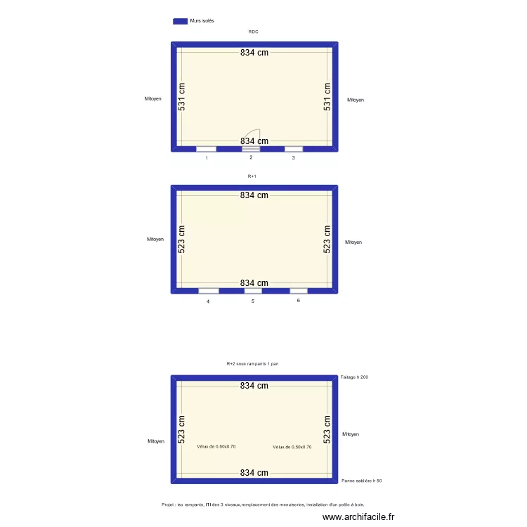 ROUSSE R&eacute;no &eacute;nerg&eacute;tique. Plan de 