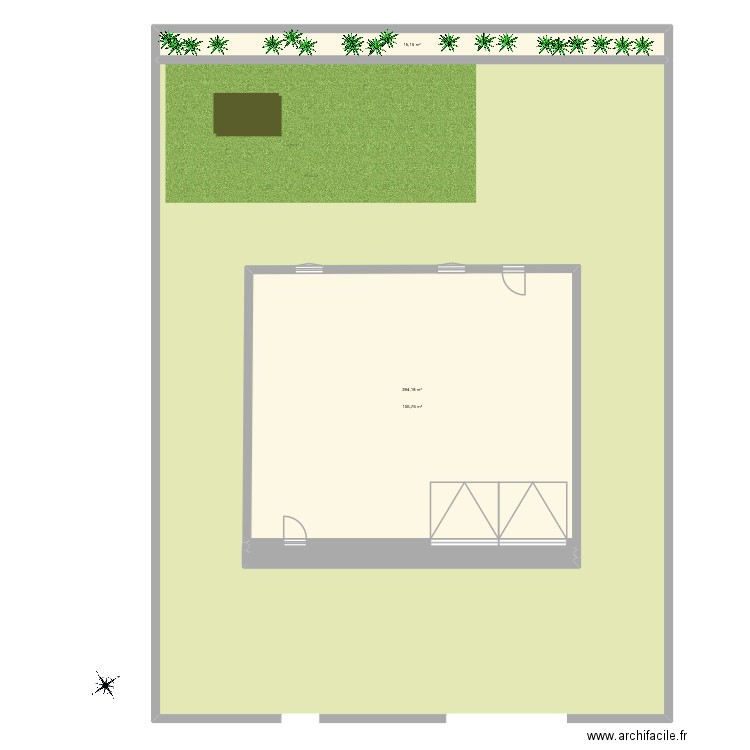 PLAN DE MASSE MAISON. Plan de 3 pièces et 533 m2