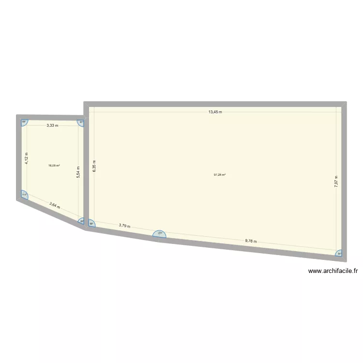 plan bagou grange 1. Plan de 2 pièces et 113 m² plan bagou grange 1. Plan de 2 pièces et 113 m²