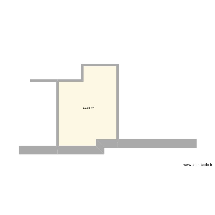 Cheope Lavori 2. Plan de 1 pièce et 12 m2