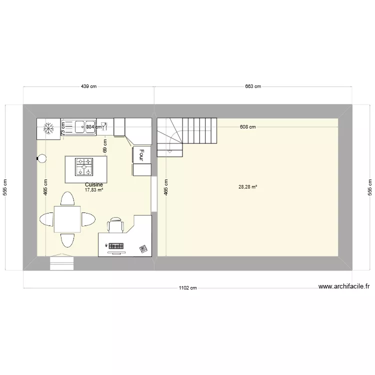 GRECE - CUISINE NEW. Plan de 