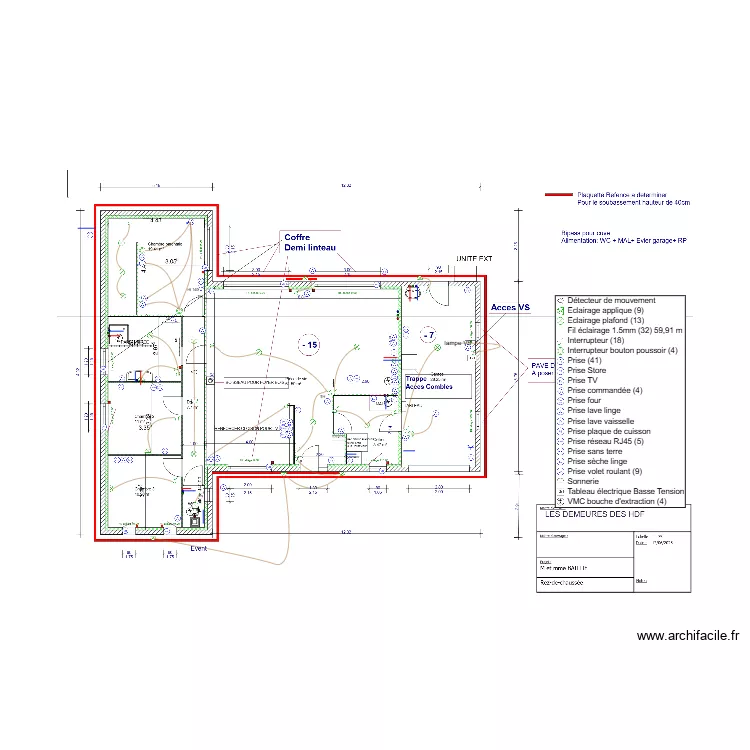 BAILLIE V3. Plan de 